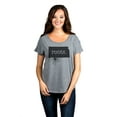 thumbnail image 2 of Thread Tank Home Roots State Kansas KS Women's Relaxed Slouchy Dolman T-Shirt Tee Heather Grey X-Large, 2 of 4