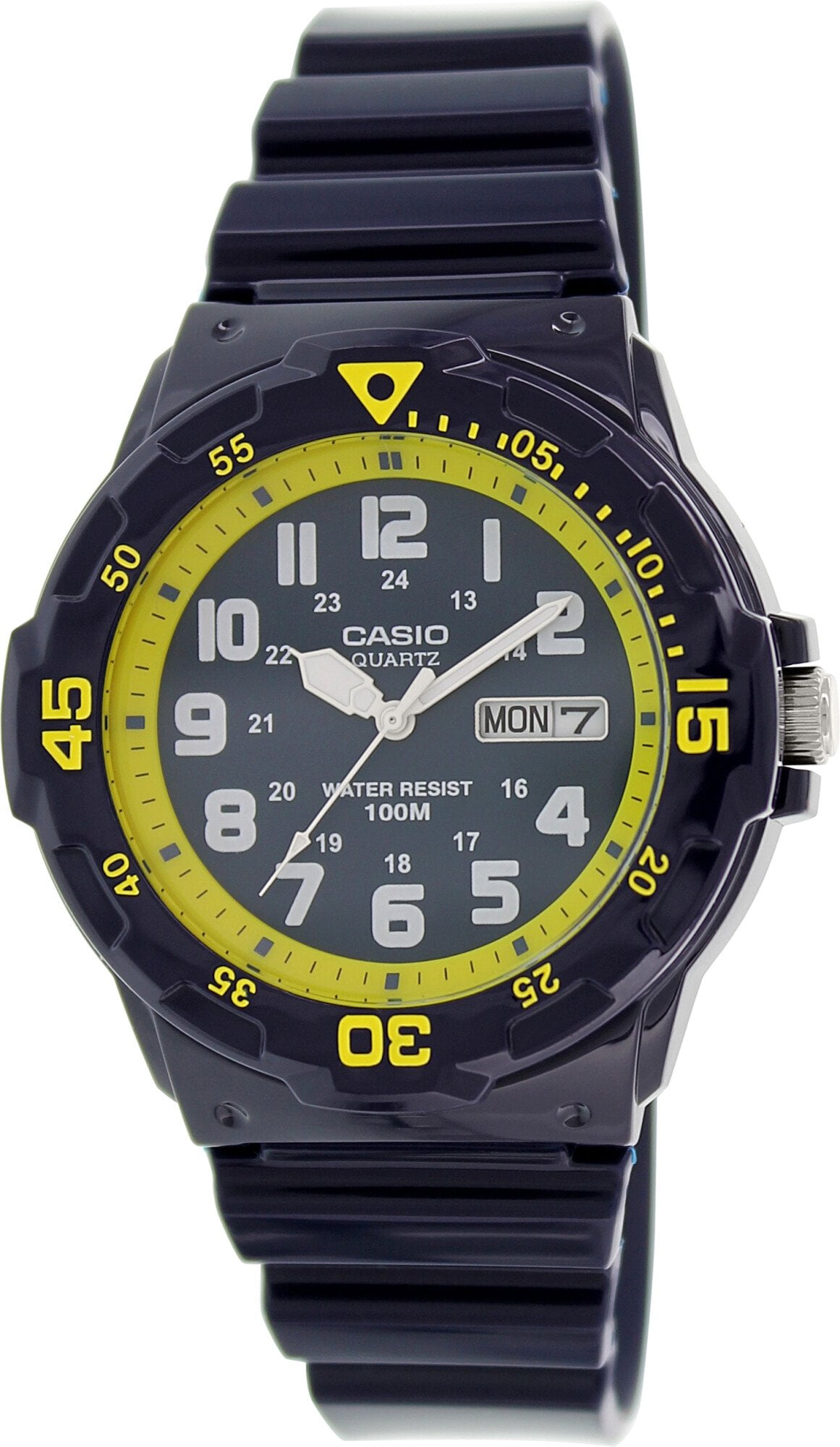 Casio - Unisex Dive Style Watch with Blue Glossy Strap - Walmart.com - Walmart.com