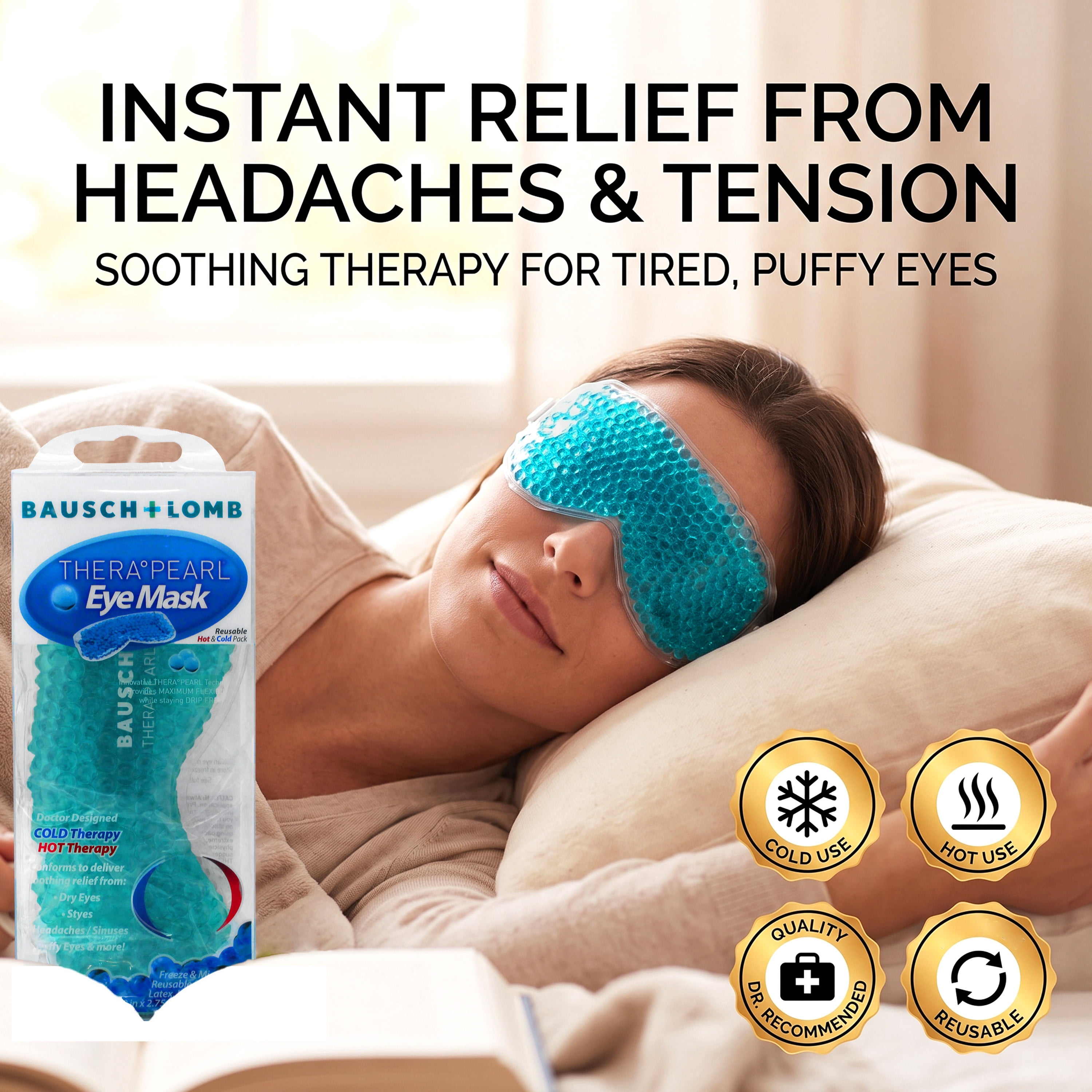 TheraPearl Bausch & Lomb  Eye Mask, 1 ea