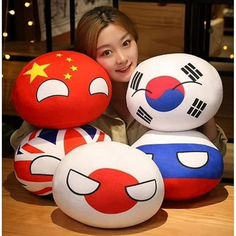11.8 in Country Balls Plushies Poland Ball Doll for Children