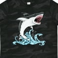 thumbnail image 4 of Inktastic Great White Shark Jumping Boys or Girls Toddler T-Shirt, 4 of 5