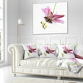 thumbnail image 2 of Designart Passiflora Flower over White - Animal Throw Pillow - 18x18, 2 of 4