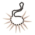 thumbnail image 4 of Collar de de Cuerno de Marfil Artificial Colmillo Tribal de Cosplay de Diente Tribal, 4 of 5