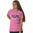 thumbnail image 3 of Breast Cancer Hope is an Anchor Quote Women's Plus Size Graphic Tee Brisco Brands 5X, 3 of 5