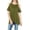Olive, variant on MIRMARU Women's Round Neck Open Cold Shoulder Short Sleeve Swing Tunic Top Blouse.