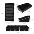 thumbnail image 5 of Storex Set of 5 Large Plastic Book Bins with Wall Mount, Black, 5 of 10