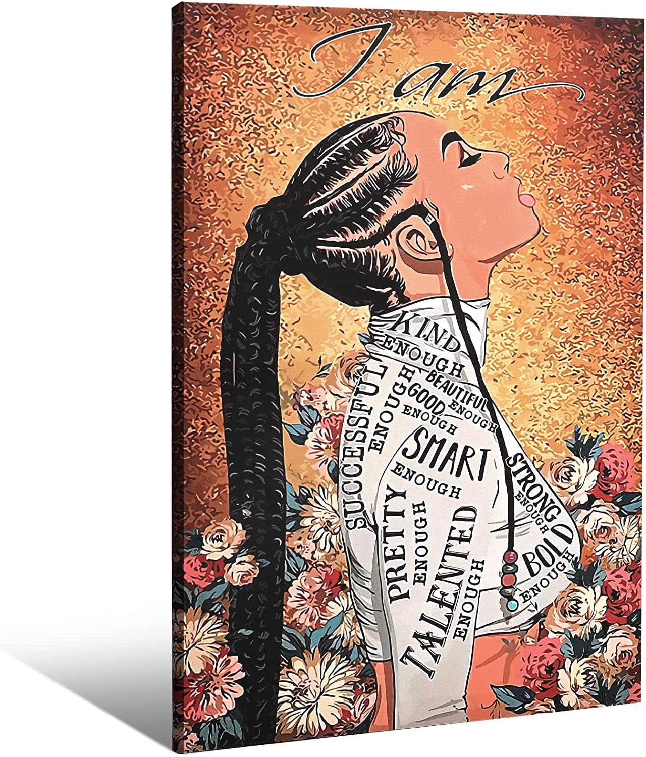 African American Wall Art,Black Girl Wall Art,African Decor,Black Girl