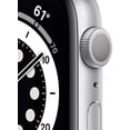 thumbnail image 3 of Restored Apple Watch Series 6 (GPS + Cellular, 44 mm) Silver Aluminum Case with White Sport Band Bundle 5 Bonus Bands, Charging Stand, Screen Protector, & 2 amp charger (Refurbished), 3 of 13
