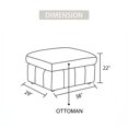 thumbnail image 7 of 38" Microfiber Modular Ottoman, 7 of 7