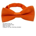 thumbnail image 6 of bestolf Bow Ties Solid Color Pre-tied Bow Ties Adjustable Neck Bowtie for Graduation Wedding Party, 6 of 6