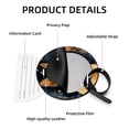 thumbnail image 4 of Shepherd Dog 2pcs PU Leather Round Bag Tags Suitcase Handbag Tags with Privacy Cover and Name ID Tag for Travel Luggage, Handbags, Backpacks, School Bags, 4 of 6
