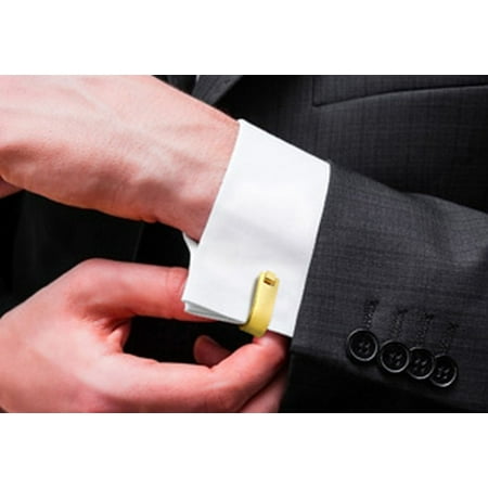 Lapis White Gold Cufflinks - Octavius Stainless Steel Yellow Gold French Cufflinks