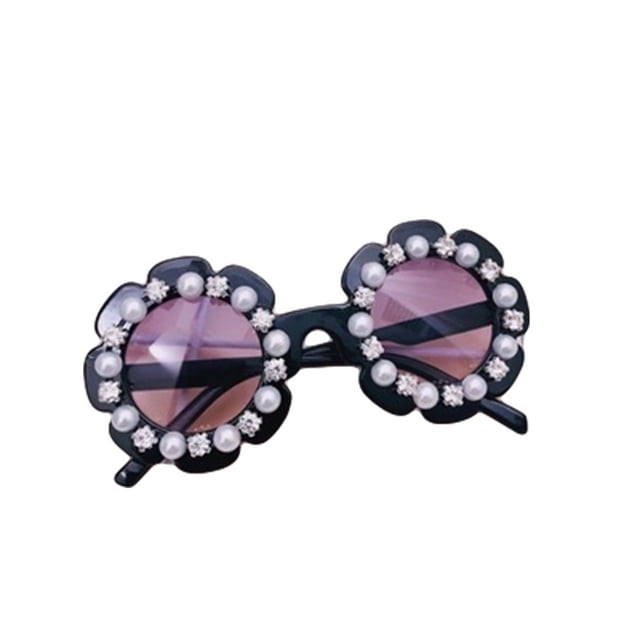 SUNSIOM Lunettes de Soleil pour Enfants en Forme de Tournesol, Lunettes de Protection UV pour Enfants