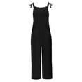 thumbnail image 5 of aidice Summer Jumpsuits for Women Plus Size Lightweight Loose Adjustable Strap Straight Leg Pants Rompers, 5 of 5