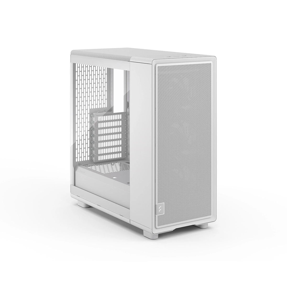 Fractal Design Epoch Clear Tempered Glass ATX Mid-Tower Computer Case, White