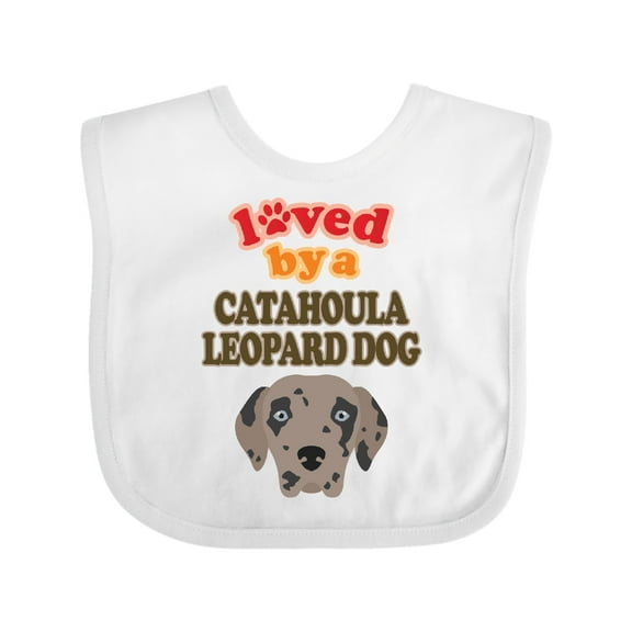 Inktastic Catahoula Leopard Dog Gift Boys or Girls Baby Bib