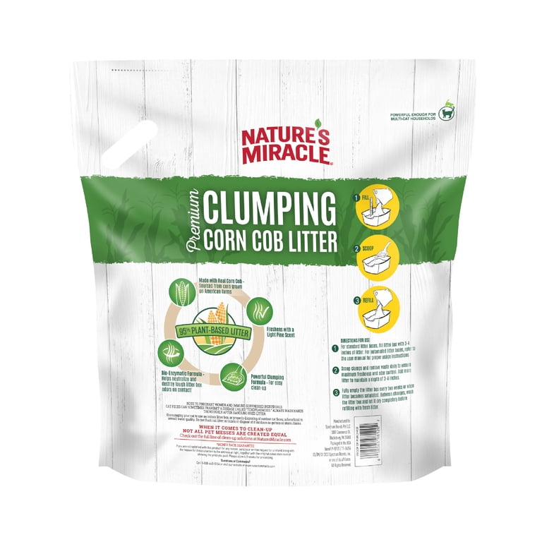 Nature's Miracle Premium Clumping Corn Cob Litter, 18 lbs photo 8