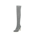thumbnail image 2 of Tejiojio Fall Clearance Funny Autumn And Winter Fashion Was Thin High-heeled Women's Boots, 2 of 9