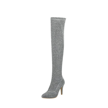 

Gzztg Tall Boots For Women Sexy Autumn And Winter Fashion Was Thin High-Heeled Women S