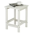 thumbnail image 2 of Tcbosik 14-Inch Square Side Table, White Minimalist HDPE End Table for Small Spaces, Easy to Move & Clean, Simple Home Decor Accent Table, 2 of 8