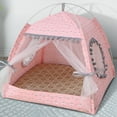 thumbnail image 5 of Visland Large Water Resistant Cat Bed with Cushion, Pink, 5 of 8