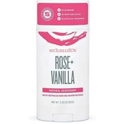 Schmidt's Natural Deodorant Stick Rose + Vanilla 3.25 oz - (Pack of 2)