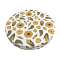 thumbnail image 2 of Round Bar Stool Seat Covers, Cartoon Corn Pumpkin Sunflower Elastic Round Chair Cover Stool Seat Slipcover Bar Stool Cushions Round Pad for 12-14 inch, 2 of 7