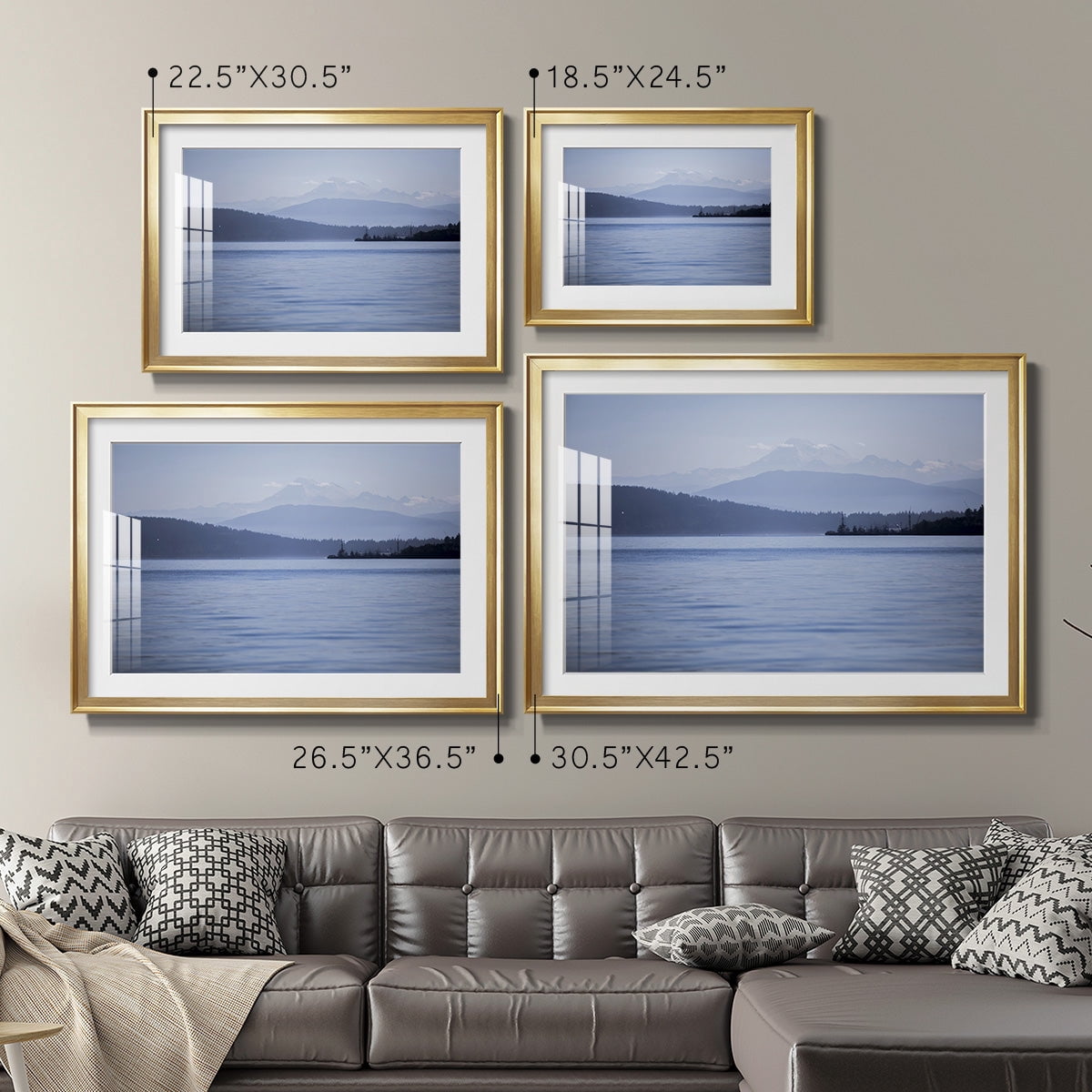Blue Serenity Premium Framed Print - Ready to Hang