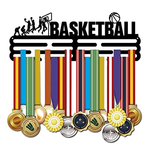 Medal Holder Softball Medals Display Black Iron Wall Mounted Hooks for  Competition Medal Holder Display Wall Hanging