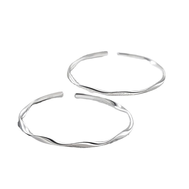 Set de pulseras en cuproníquel inspirado en Mobius para pareja