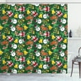 thumbnail image 1 of Ambesonne Christmas Shower Curtain, Vivid Joyous, 69"Wx84"L, Multicolor, 1 of 3