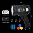 thumbnail image 6 of BN-LINK Rechargeable Spotlight, Handheld Hunting Flashlight Led Spot Light, Super Bright Solar Spot Lights Outdoor Handheld for Hunting, Boating, Camping, 6 of 8