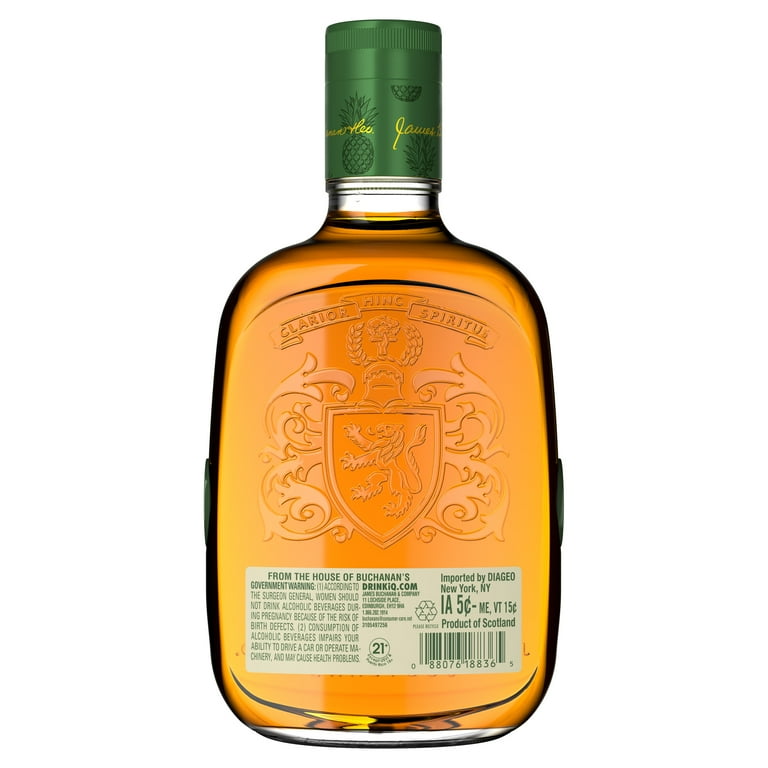 Buchanan's Pineapple Scotch Whisky, 750 ml Bottle, 35% ABV