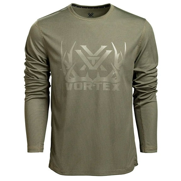 VORTEX Adult Male Full-Tine Performance Grid T-Shirt, Color: Deep Lichen, Size: 2XL