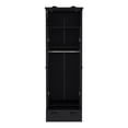 thumbnail image 5 of Tifton Armoire with 2-Doors in Black Wengue Engineered Wood, 5 of 5