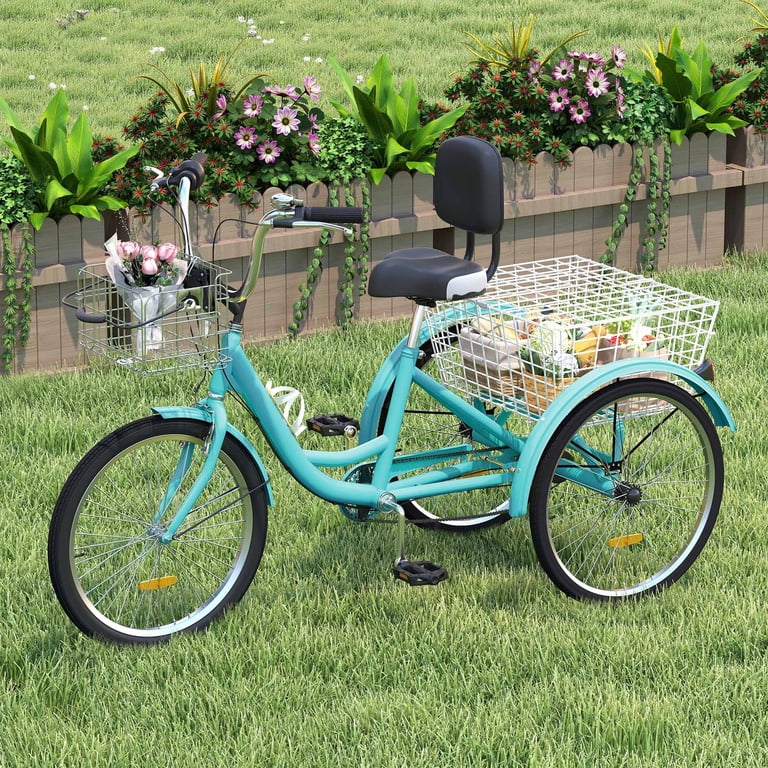 ModFusion 26-Inch Adult Tricycle, Mint Green, 7-Speed with Front
