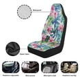 thumbnail image 5 of Uorisanigo Tropical Flower Car Seat Covers for Women Waterproof Front Seat Covers Auto Interior Accessories 2 Pcs Set Easy to Install Universal Fit Most Cars,SUV, Trucks, 5 of 7