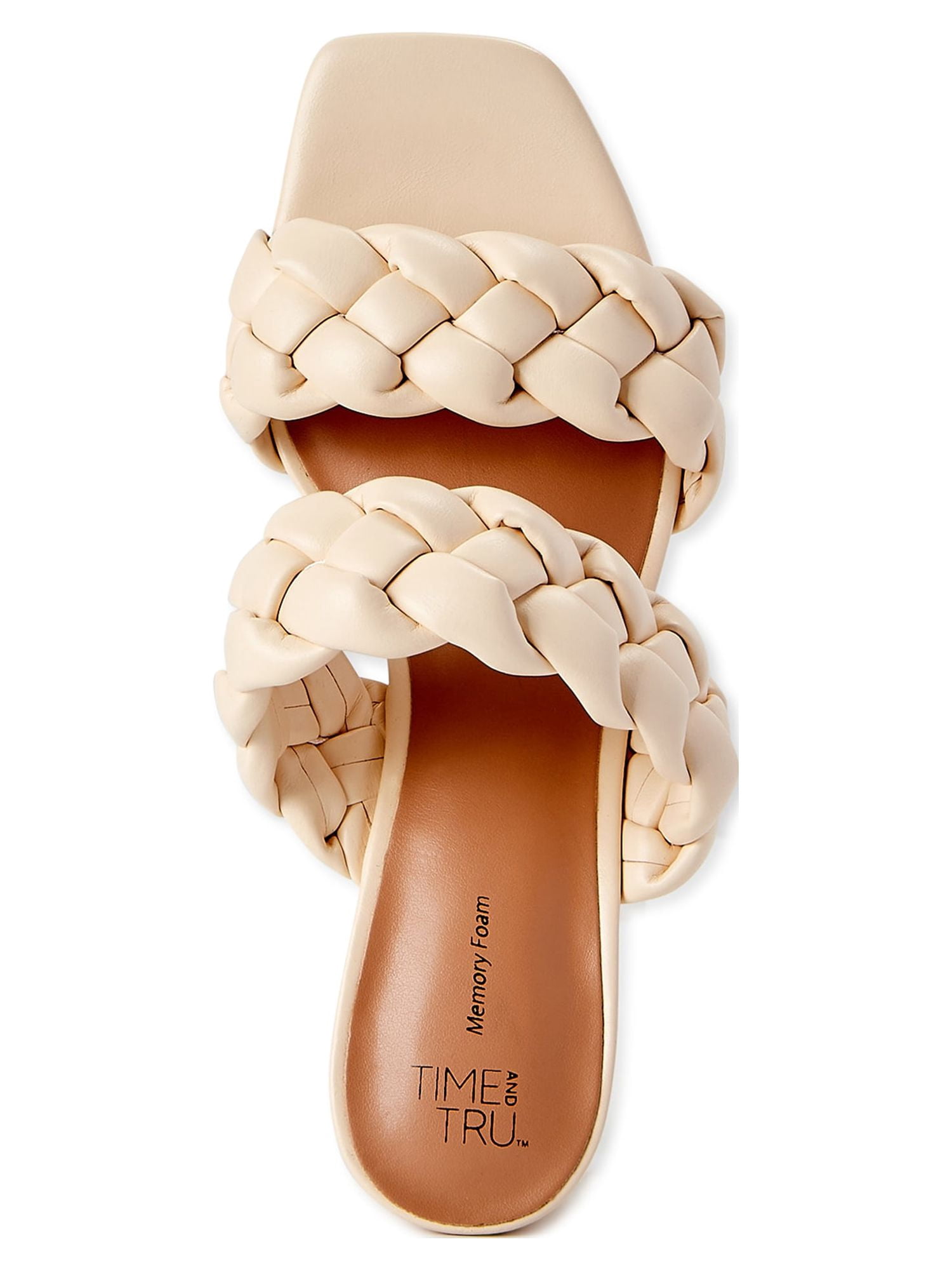 Time and Tru Women’s Braided Heel Sandals
