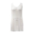 thumbnail image 1 of Ropa Playa Ocean Pacific para Mujer Vestido Corto Crochet Cuello V Sin Mangas Blanco Talla CH, 1 of 4