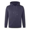 thumbnail image 5 of kpoplk Men's Winter Hoodie Full Zip Fleece Hoodie Running Active Sweatshirt with Kanga Pocket, M Navy, 5 of 5