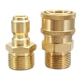 thumbnail image 2 of 1 Par de Conector de Enchufe Adaptador de Limpiador de Presión de Acoplamiento Rápido M22 Acoplamiento 14,8 Baoblaze Conector de arandela de presión M22, 2 of 8