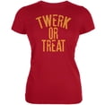 thumbnail image 1 of T-Shirt Doux Juniors Rouge Twerk Ou Treat Halloween, 1 of 1