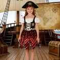 thumbnail image 6 of OJSFQUFP Pirate Cos Outfit for Kids,Halloween Girls Pirate Outfit with Accessories Cos Party Dress Up Themed Party, 6 of 6