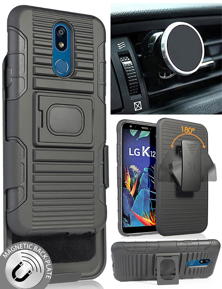 Case Lgk40 Wireless Charging Nakedcellphone Black Rugged Case