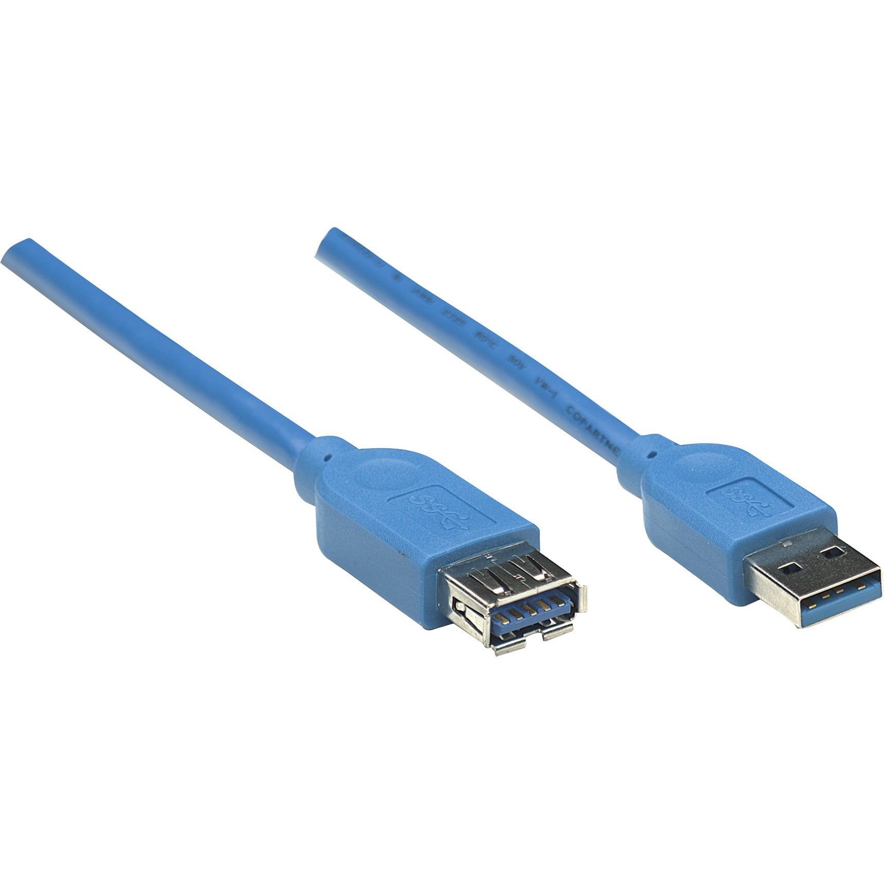 Manhattan USB 3.2 Gen 1 Extension Cable 5 Gbps, 10 ft., Blue