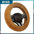 thumbnail image 1 of Plush Cover Natural Plush Cover Natural Universal In Cold Braid On The Steering Wheel Cover Anti-slip Inner Ring Fiber Leather02China He Qiyong unisex, 1 of 1