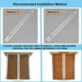 thumbnail image 4 of Drawer Repair Kit,Furniture Repair Accessories Brackets Middle Mount to Reinforce and Repair Wooden/MDF/Chipboard Drawers Cabinet - Heavy Duty Steel Hardware, 4 of 5