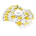 thumbnail image 2 of YFYANG Washable Heat-Resistant Placemats, 70% PVC/30% Polyester, Yellow Polka Dot Flowers Kitchen Table Mat, 12" x 18" 4 Piece, 2 of 6