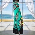 thumbnail image 6 of XUNKUSGA Plus Size Beach Cover Ups for Women Fashion Batwing Sleeve Caftan Dress Loose Comfortable Soft Summer Floral Print Maxi Dress,Red,Free Size, 6 of 9
