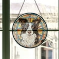 thumbnail image 3 of Border Collie: Stained Glass-Style Christmas Ornament - Made With Real Glass, Stained Glass Ornament 2025, Holiday Decoration, Seasonal Keepsake Gift, Unique Collectible, Window, 3 of 6
